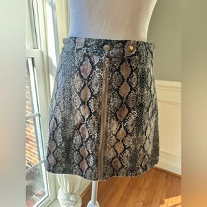 altar’d state Snakeskin Mini Skirt